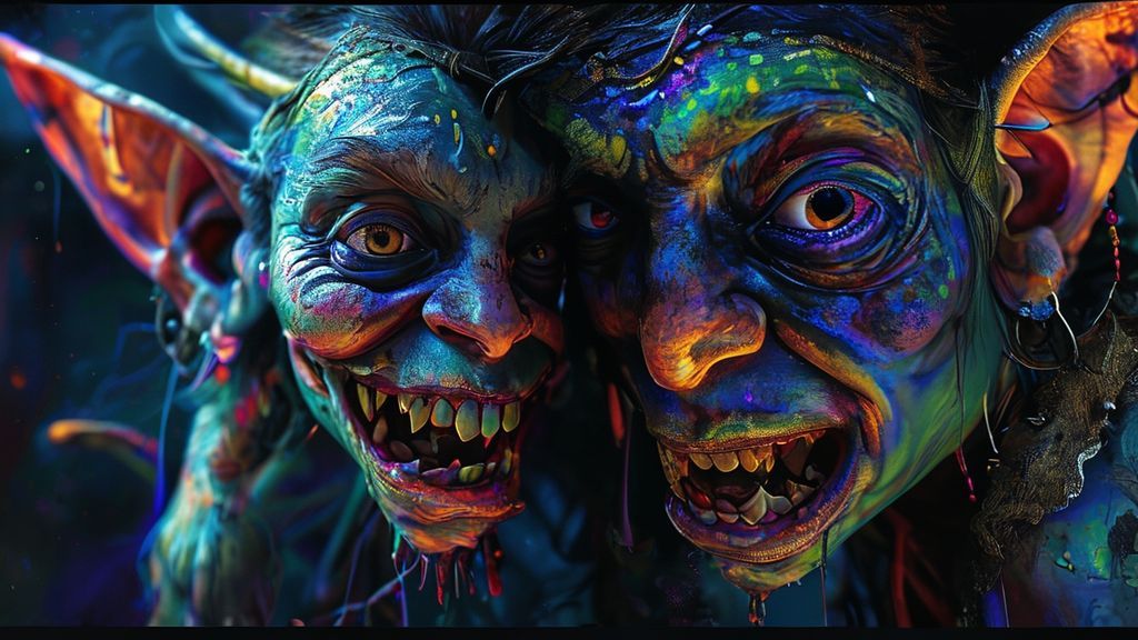 Fantasy - Night Elf Goblin With Big Teeth