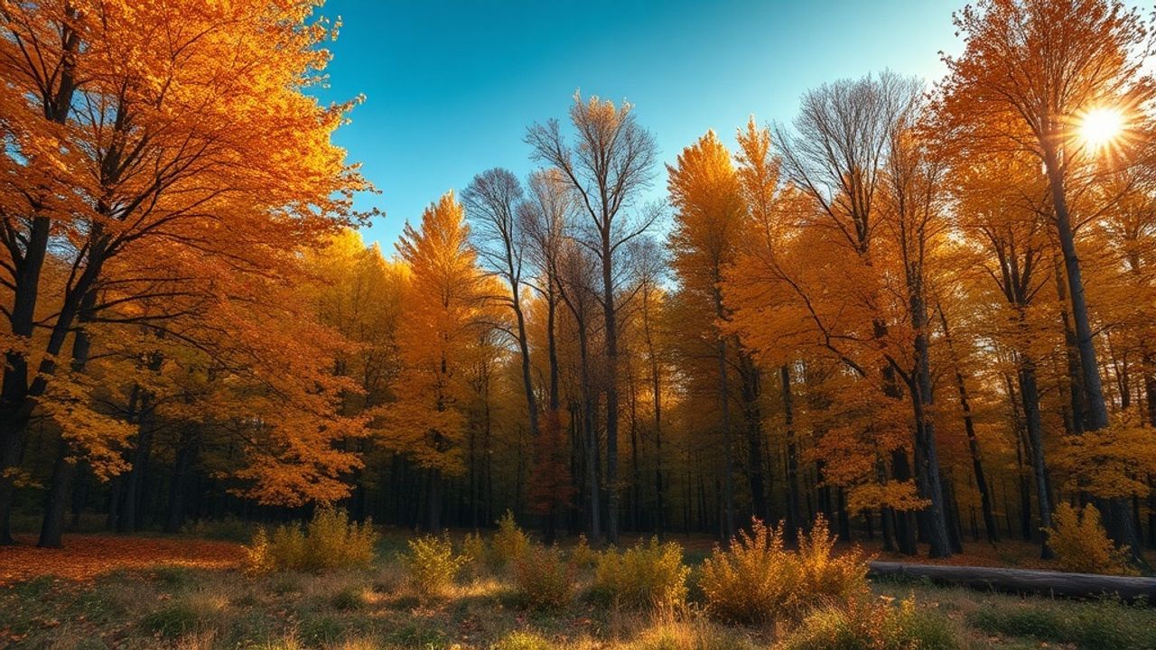 Stunning Forest Explosion Colors in Autumn