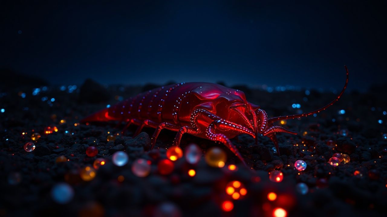 Crystal Bioluminescent Deep Creatures Glow