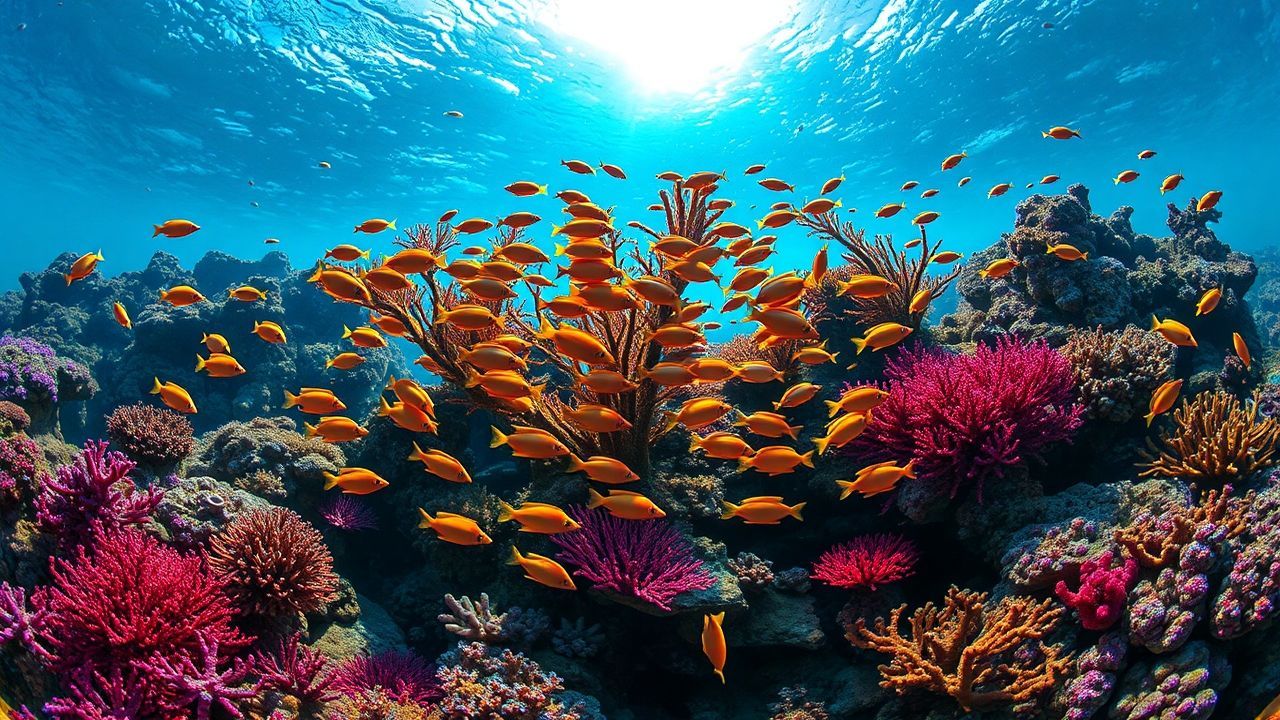 Coral Coral Reef Vibrant