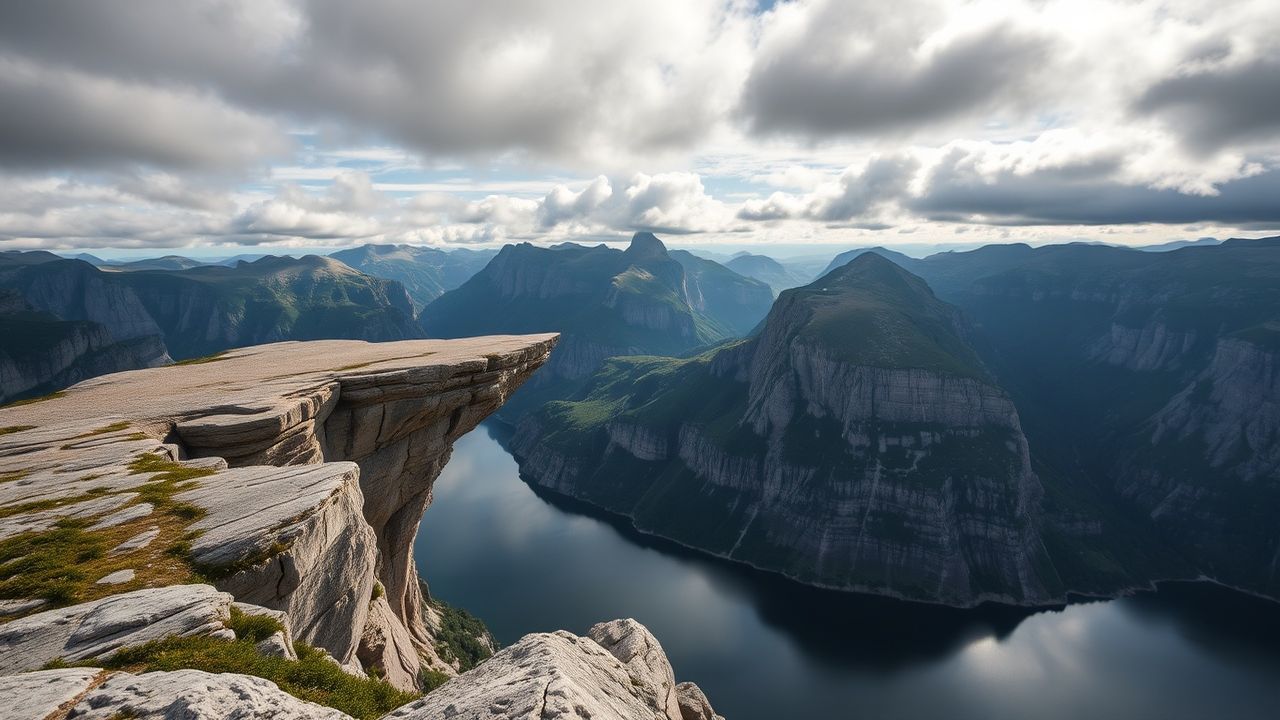 Pristine Norway Trolltunga Cliff Drama