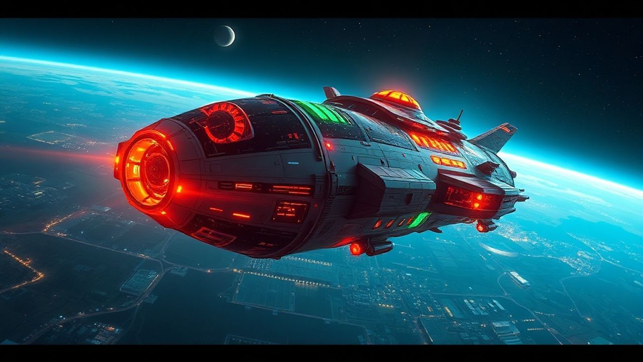 Titanium Bioship Organic Spacecraft