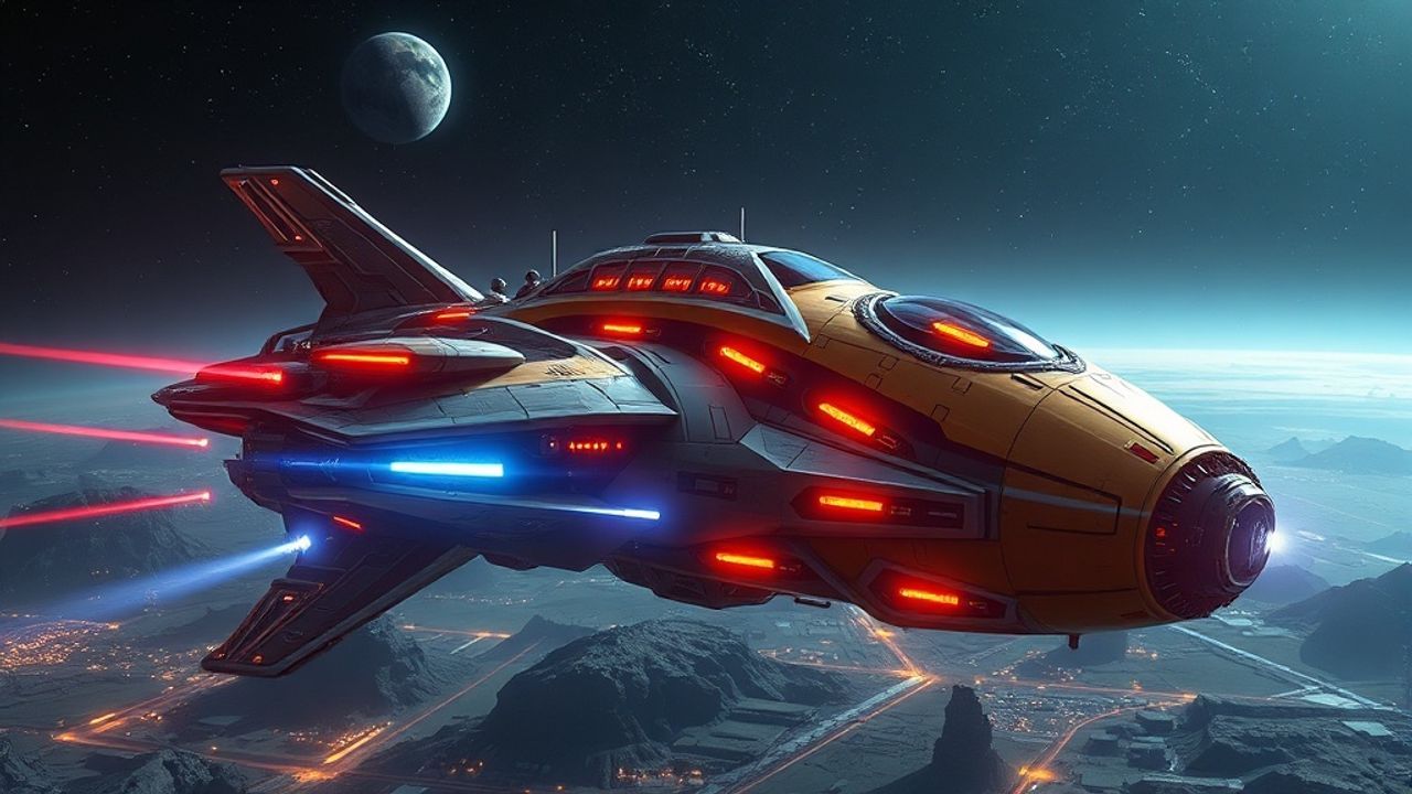 Colossal Bioship Organic Spacecraft