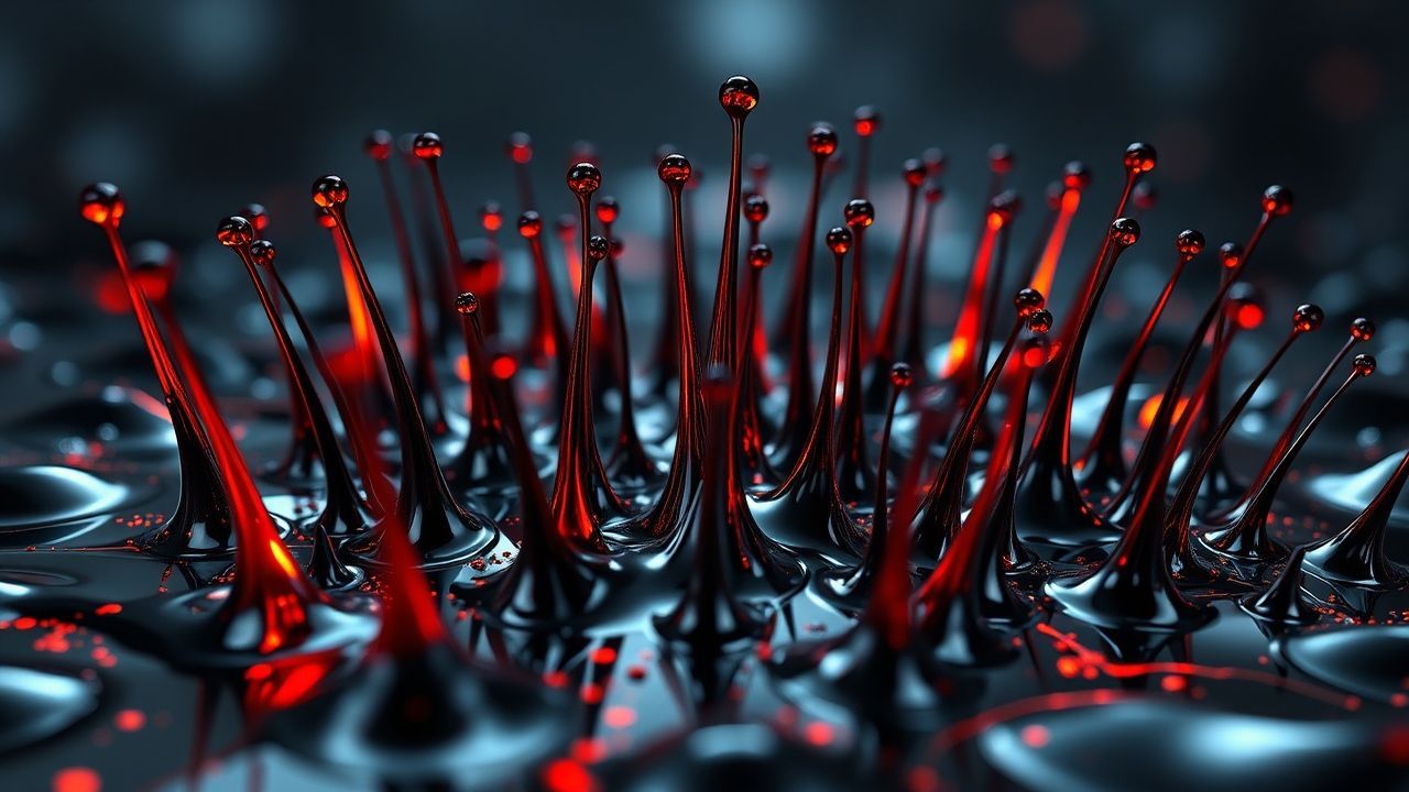 Infinite Ferrofluid Spikes Glossy