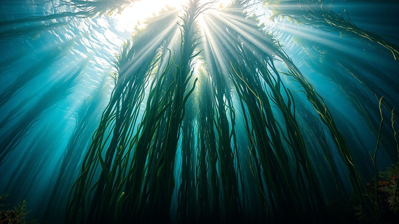 Luminous Kelp Forest Cathedral Depths