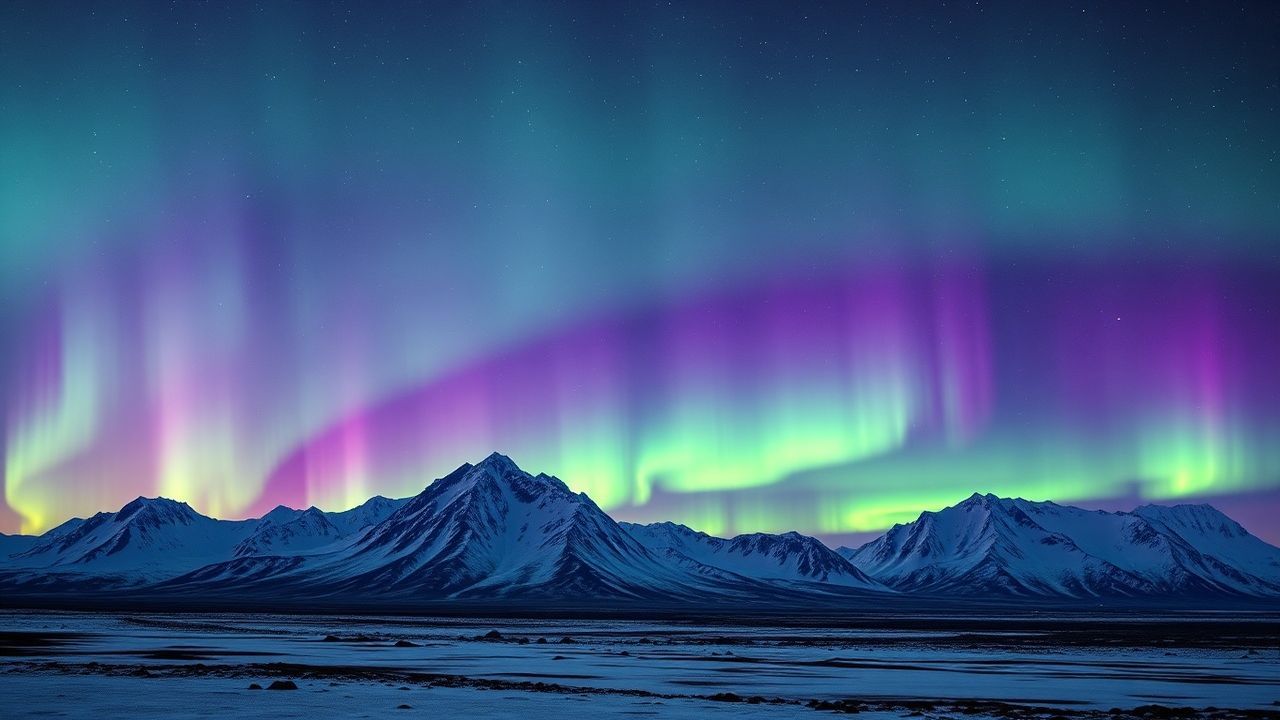 Fjord Iceland Northern Lights