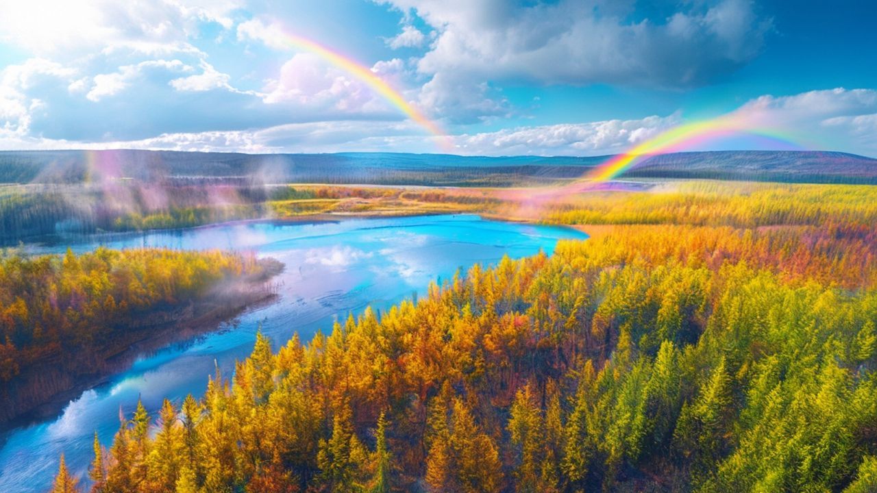 Enchanting Yellowstone Grand Prismatic in Spring