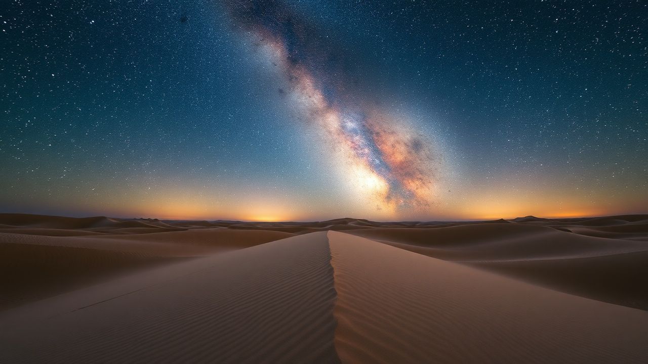 Stunning Desert Milky Way by Night