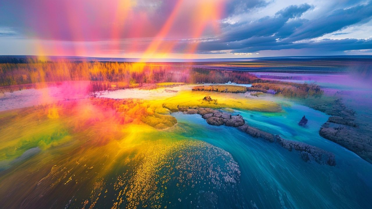 Wild Yellowstone Grand Prismatic in Spring