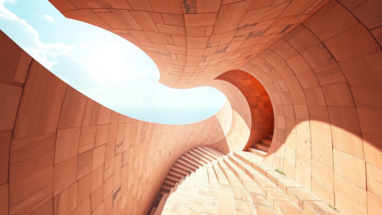 Surreal Infinite Stairs Impossible