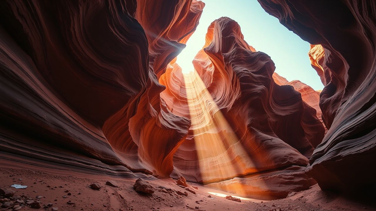 Verdant Slot Canyon Narrow Glow