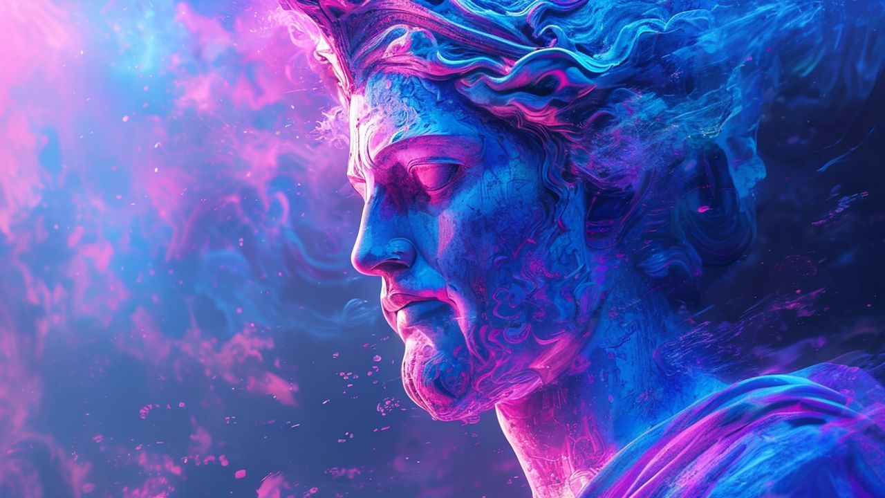 Retro Greek Statue Glitch