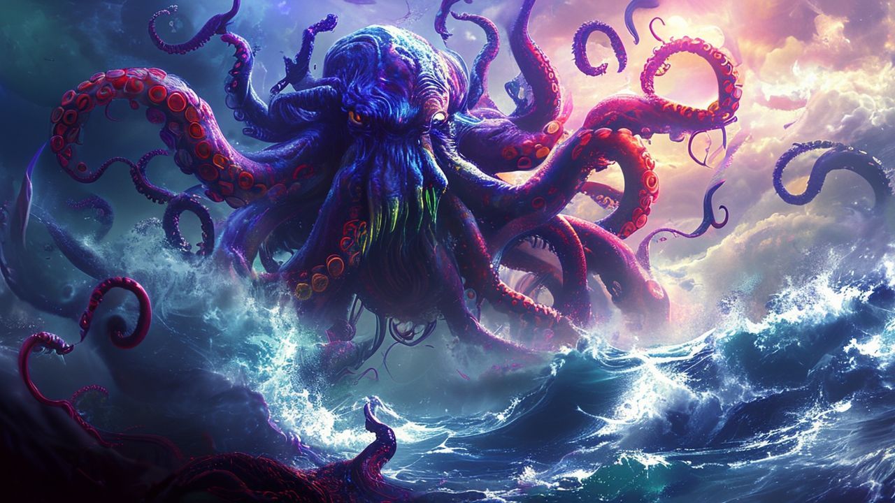Spectral Cthulhu Rising Tentacles Storm