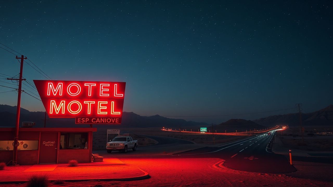 Vivid Motel Sign Vacancy Neon Dreams