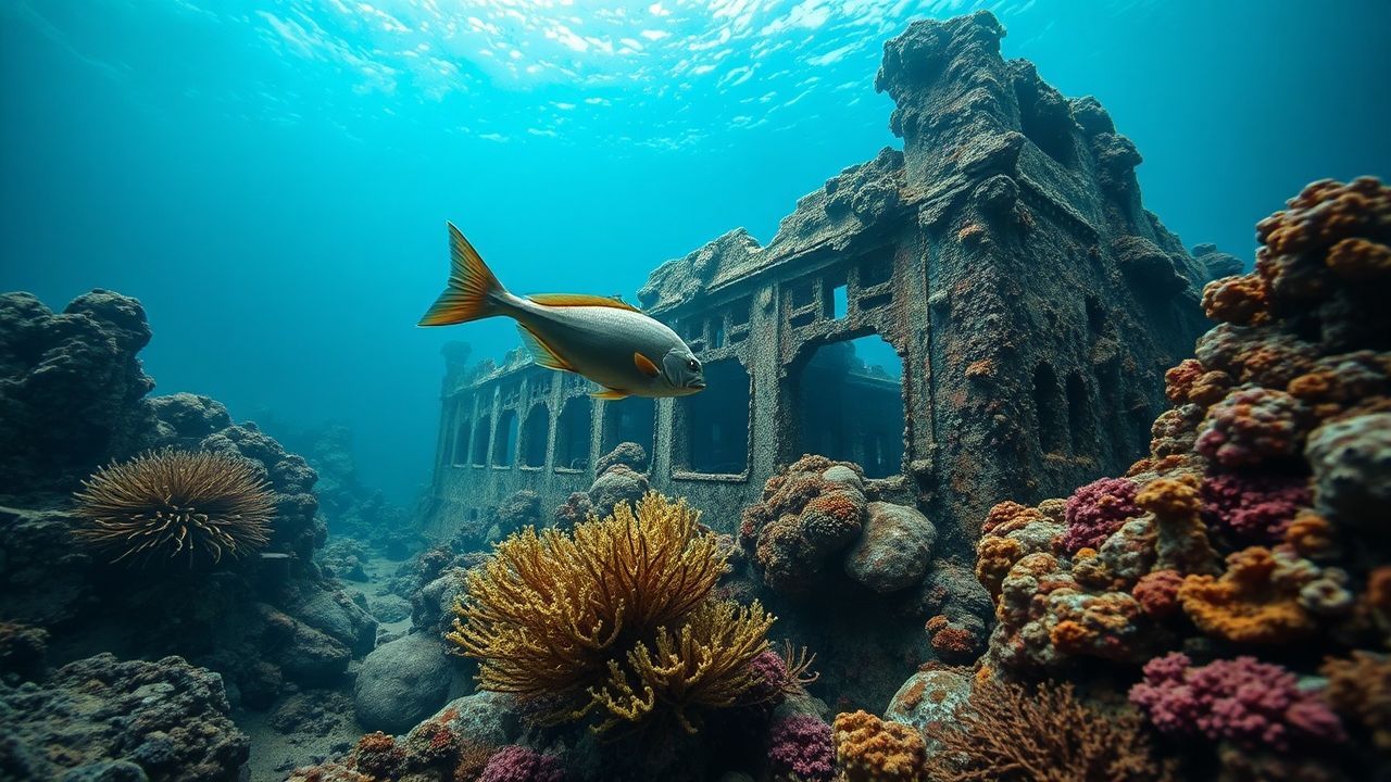 Azure Shipwreck Coral Encrusted