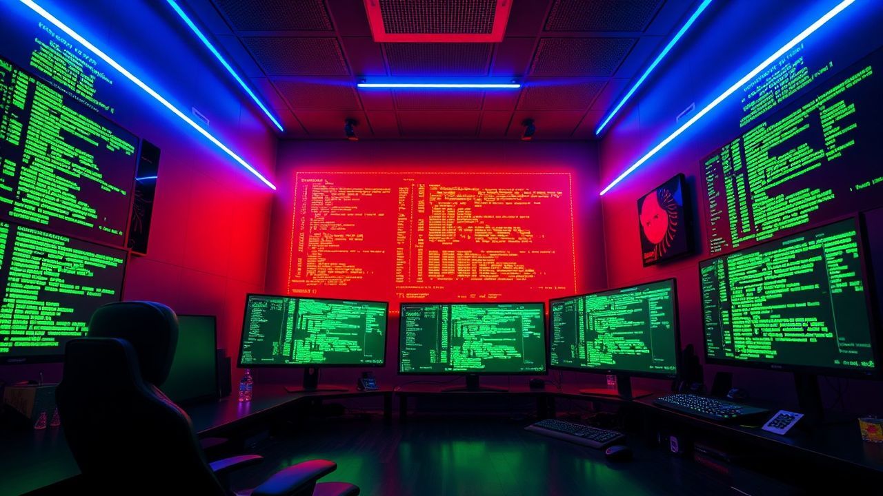Synthetic Hacker Den Screens