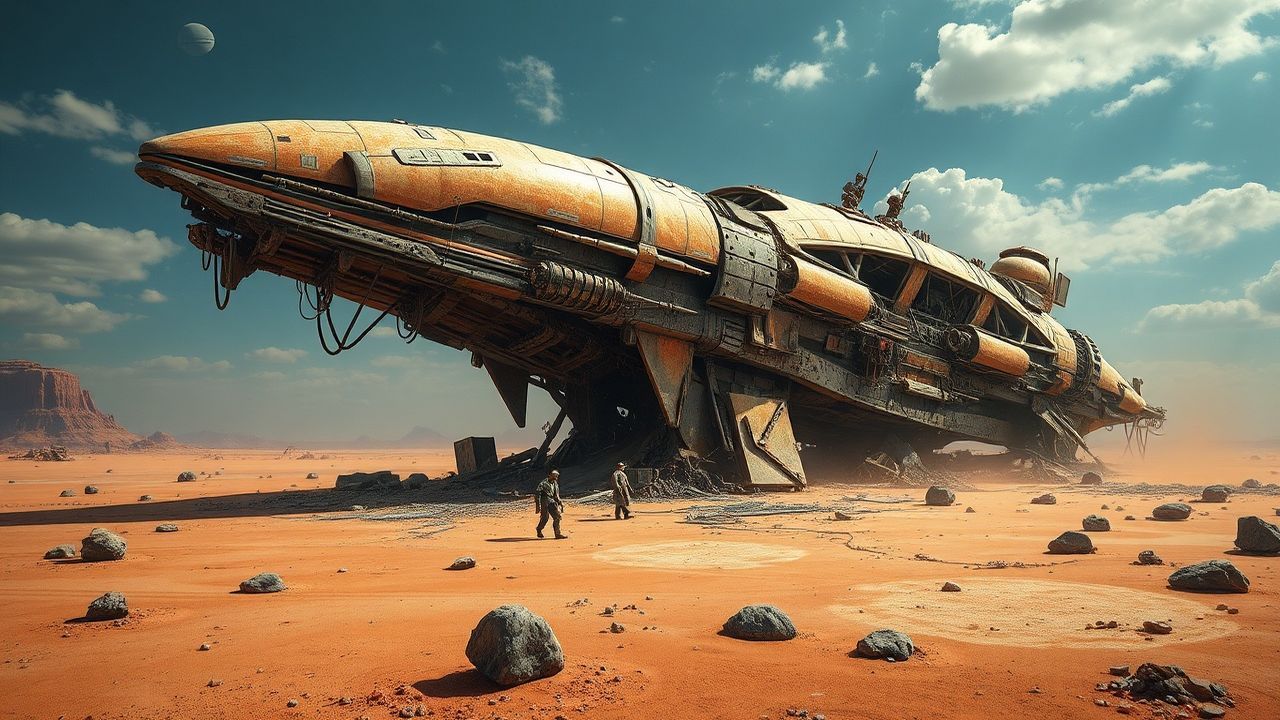 Advanced Crashed Alien Ship Ruins