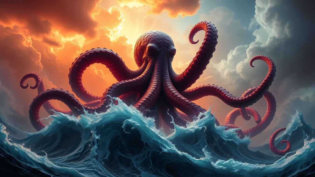Spectral Cthulhu Rising Tentacles Storm