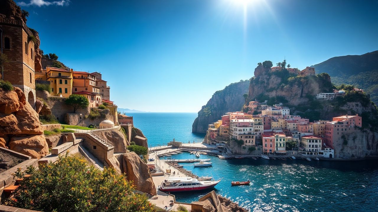 Sun-Kissed Amalfi Coast Coast Colorful Drama