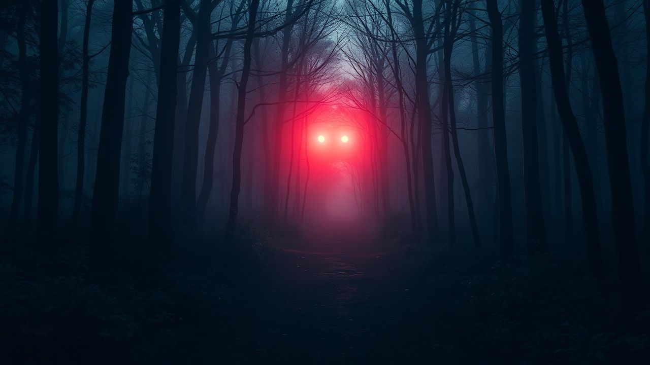 Spectral Dark Forest Path Glow