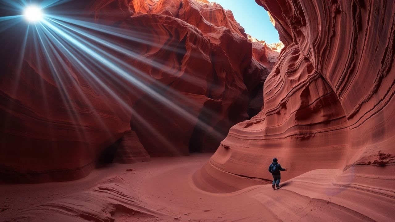 Glorious Slot Canyon Narrow Glow