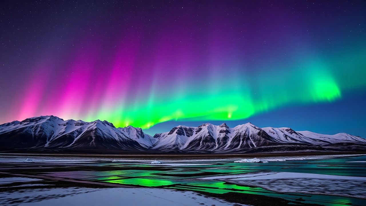 Dramatic Iceland Northern Lights