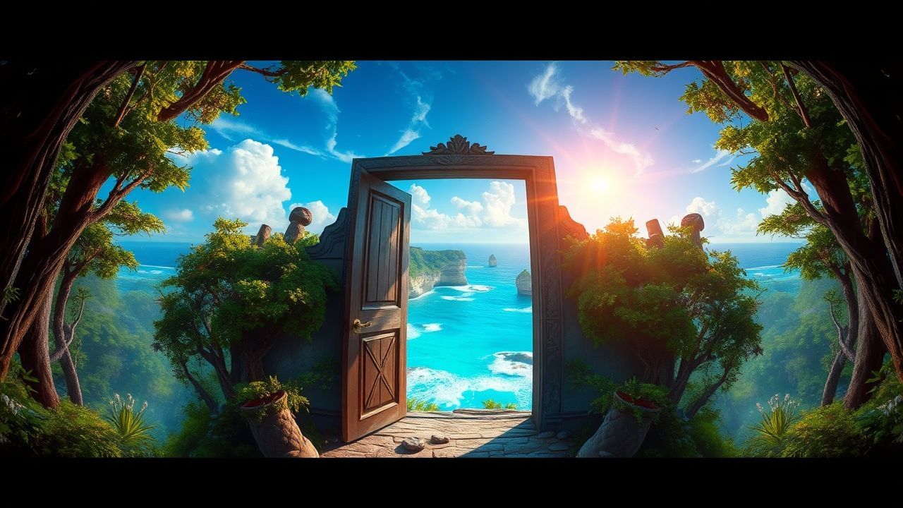 Floating Door Ocean Opening