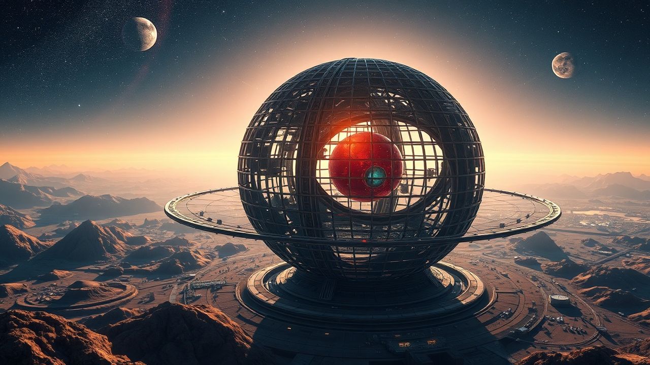 Stellar Dyson Sphere Megastructure