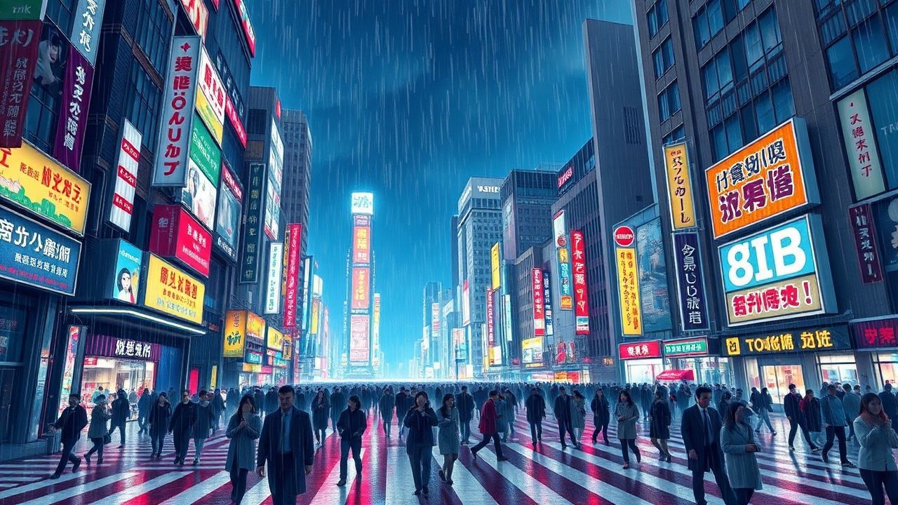 Chromatic Tokyo Shibuya Future Neon Dreams