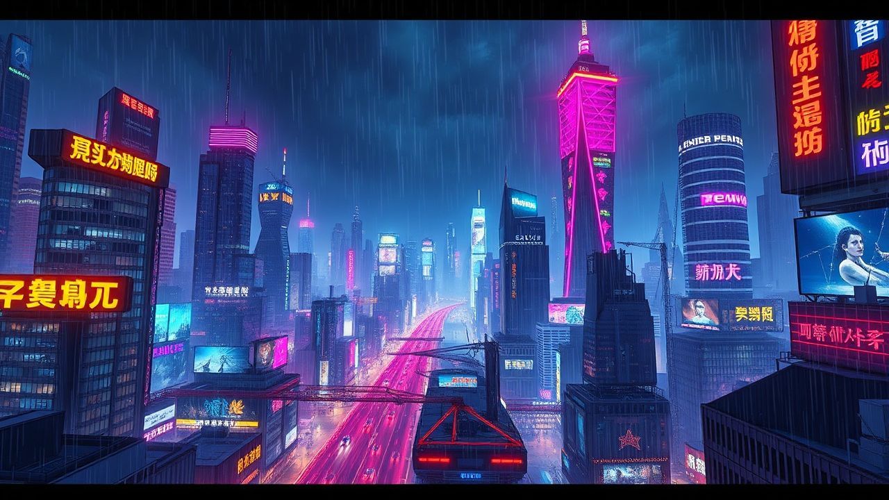 Chromatic Cyberpunk Megacity Endless Neon Dreams