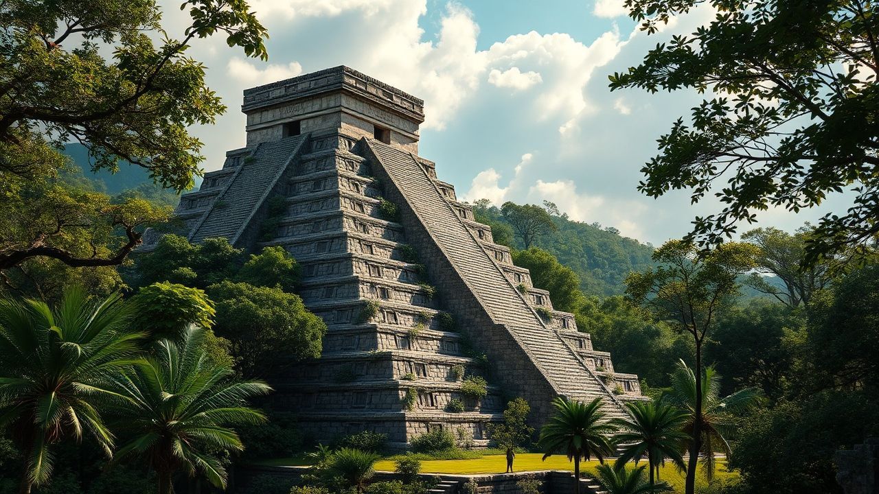 Forgotten Mayan Pyramid Jungle Ruins