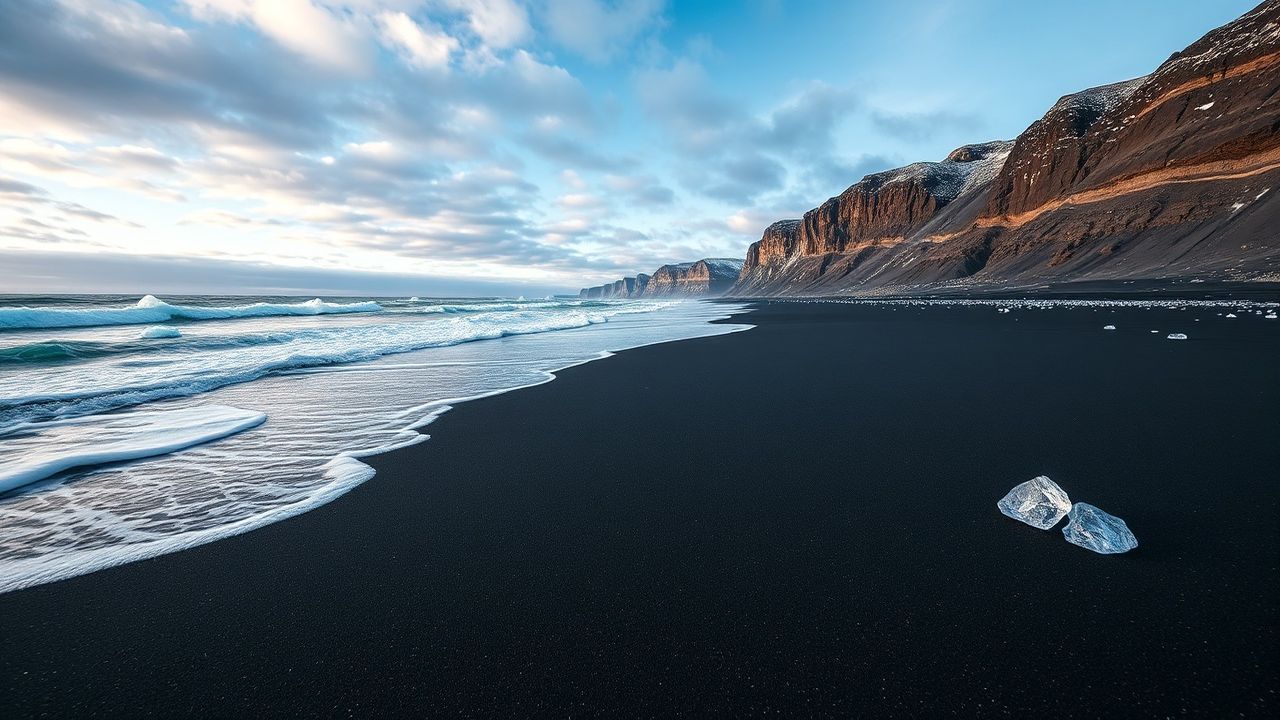 Golden Iceland Diamond Beach