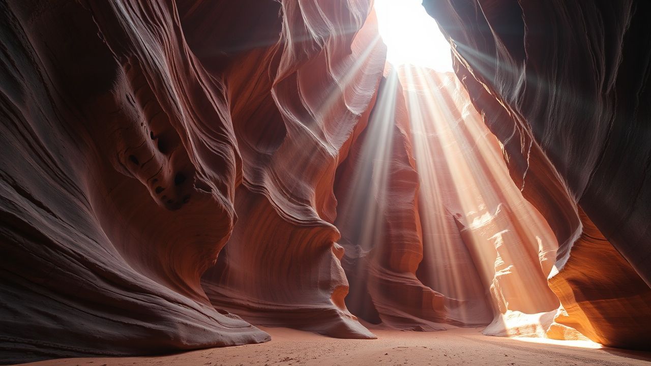 Enchanting Slot Canyon Narrow Glow