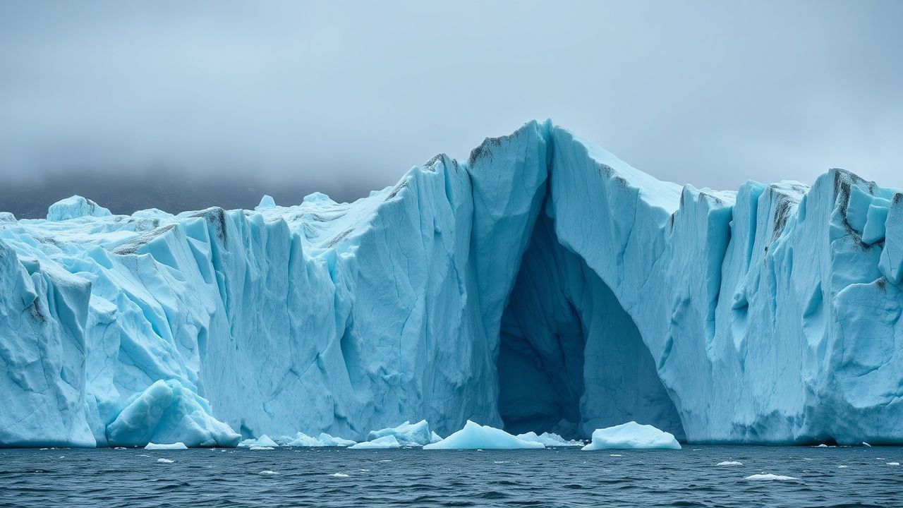 Wild Glacier Calving Ice Drama