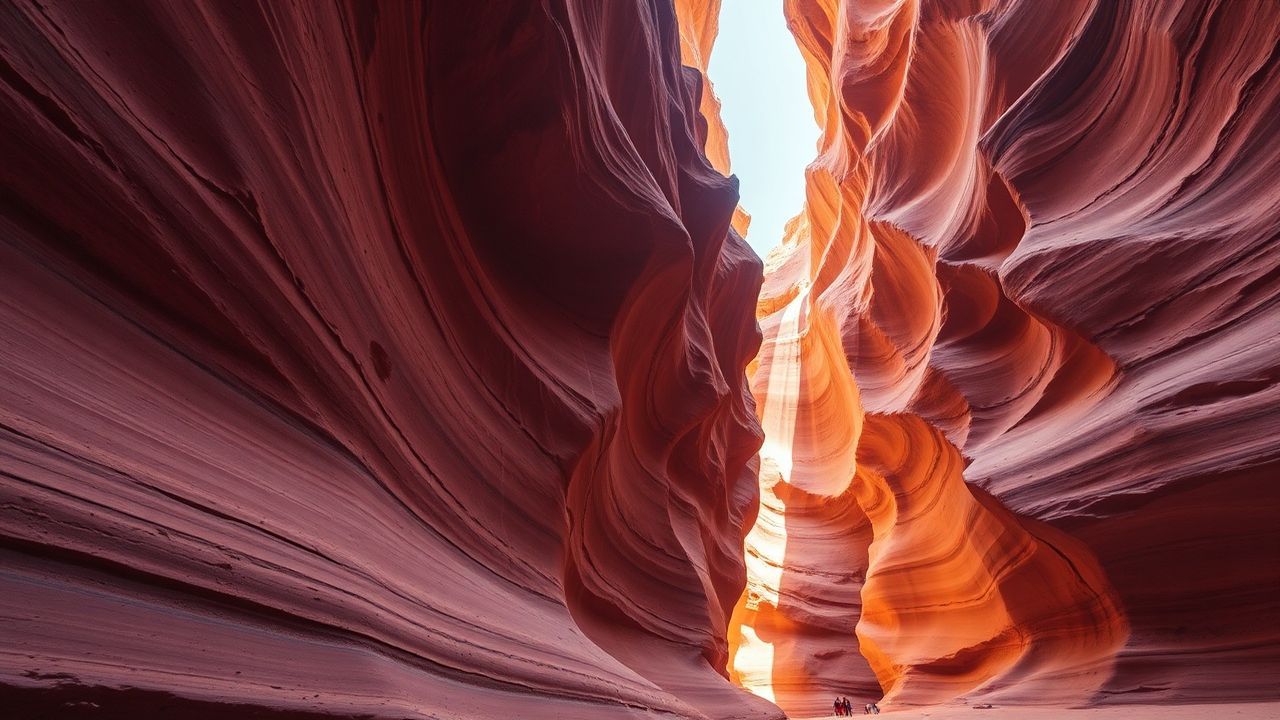 Majestic Slot Canyon Narrow Glow