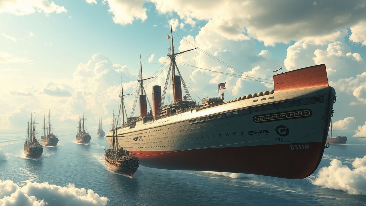 Ornate Airship Fleet Victorian