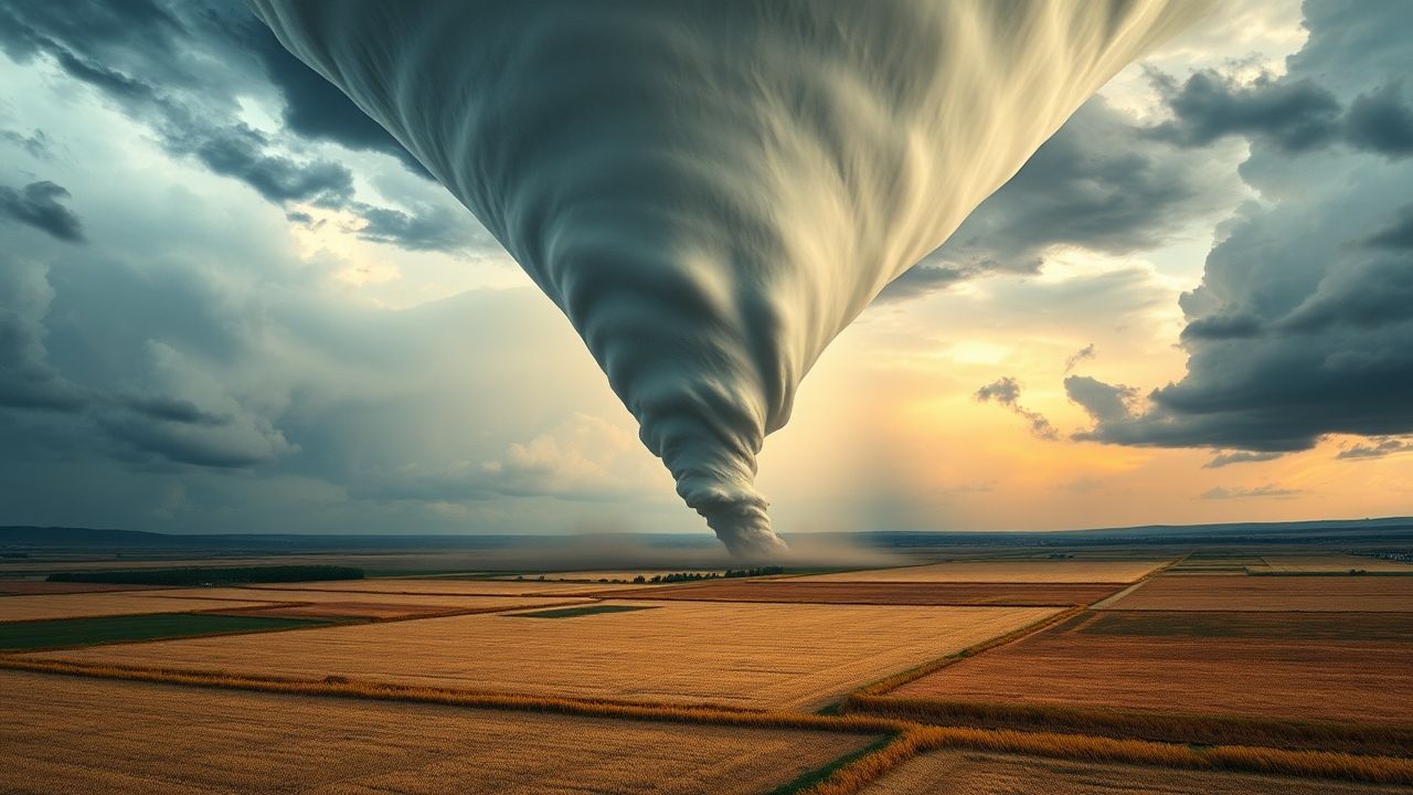 Stunning Tornado Supercell Structure Drama