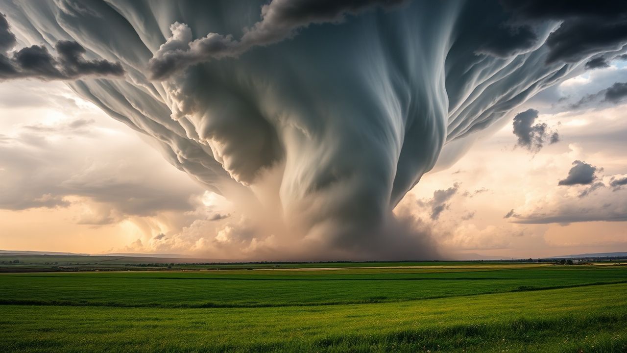 Radiant Tornado Supercell Structure Drama
