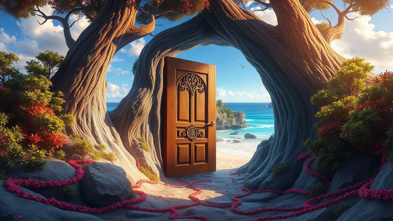 Infinite Door Ocean Opening