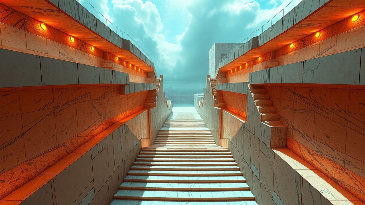 Paradoxical Infinite Stairs Impossible