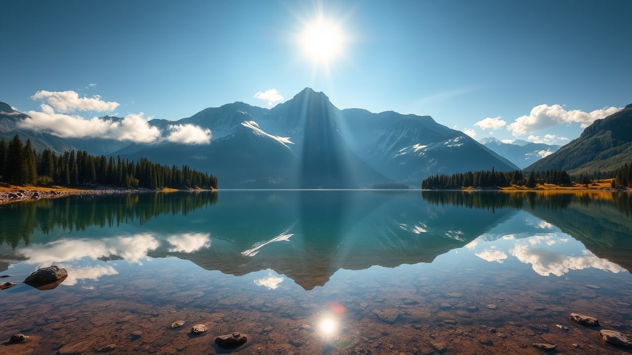 Stunning Mountain Lake Mirror Reflections