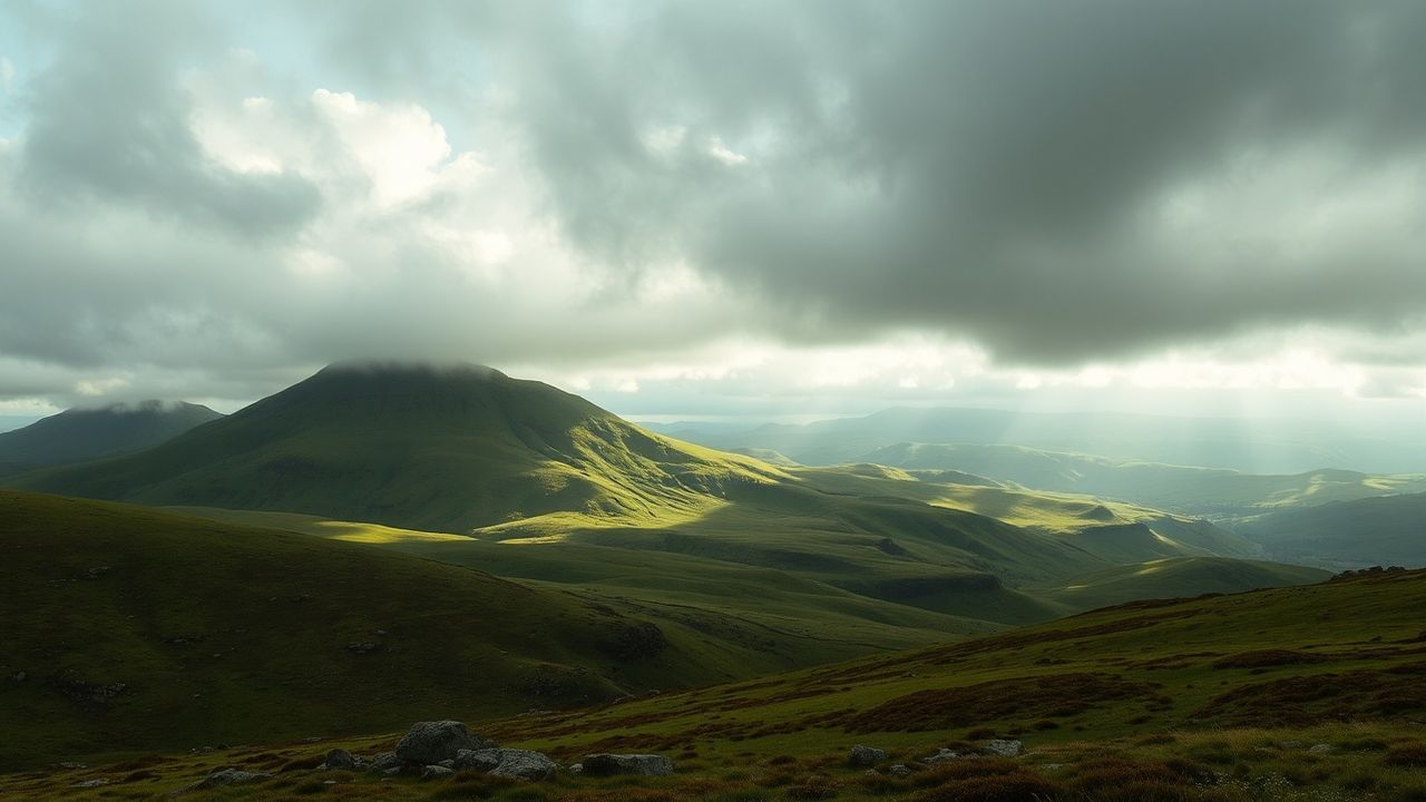 Verdant Scottish Highlands Rolling Drama