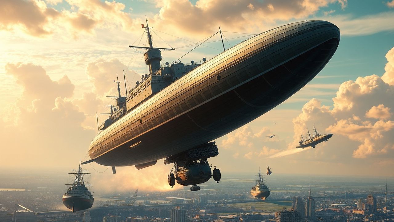 Brass Airship Fleet Victorian