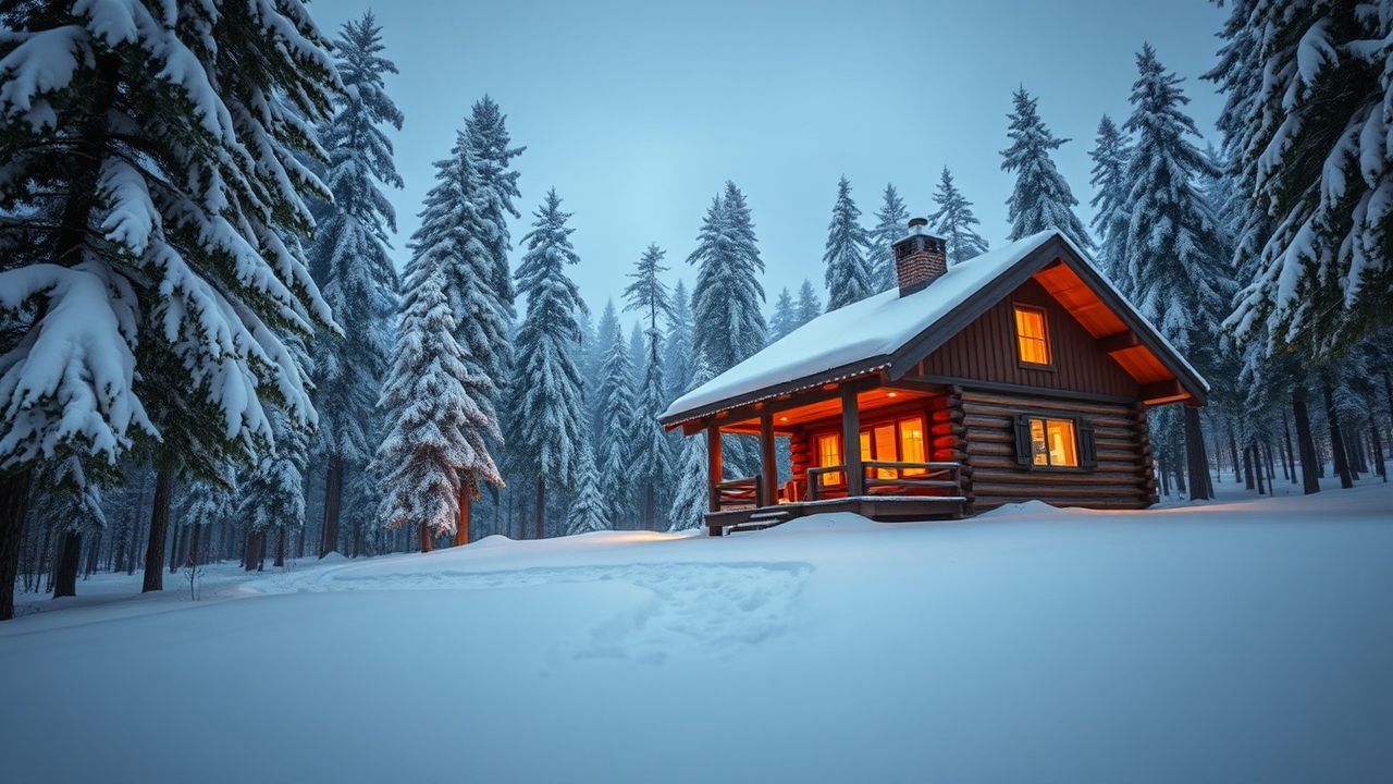 Wild Scandinavian Cabin Isolation in Winter