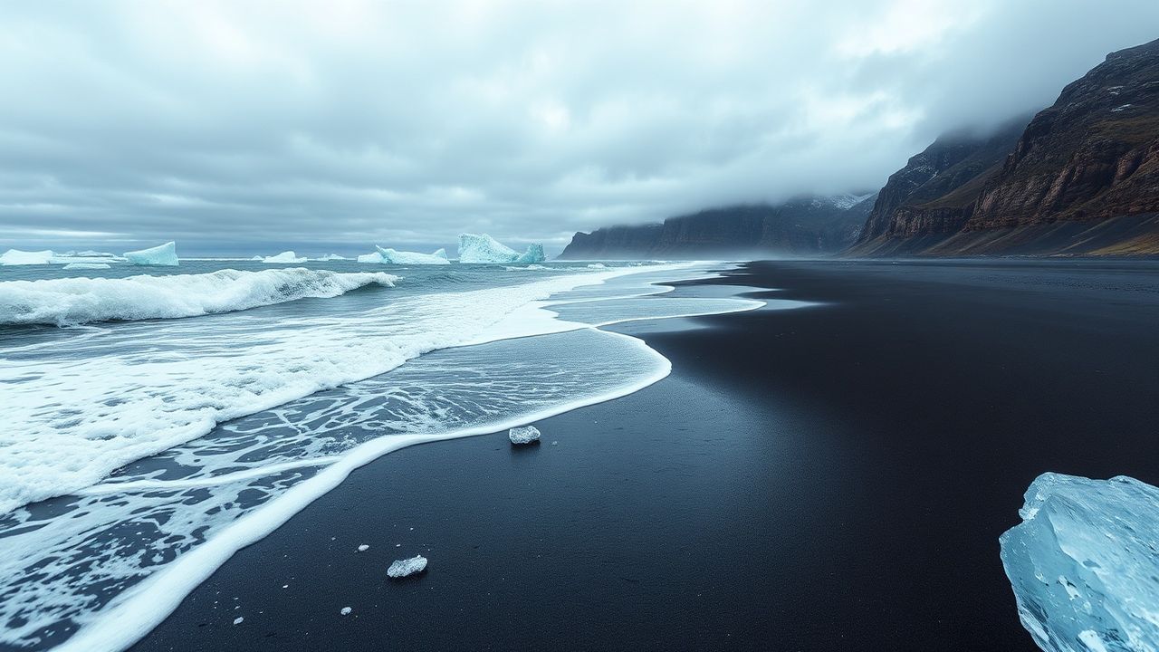 Verdant Iceland Diamond Beach