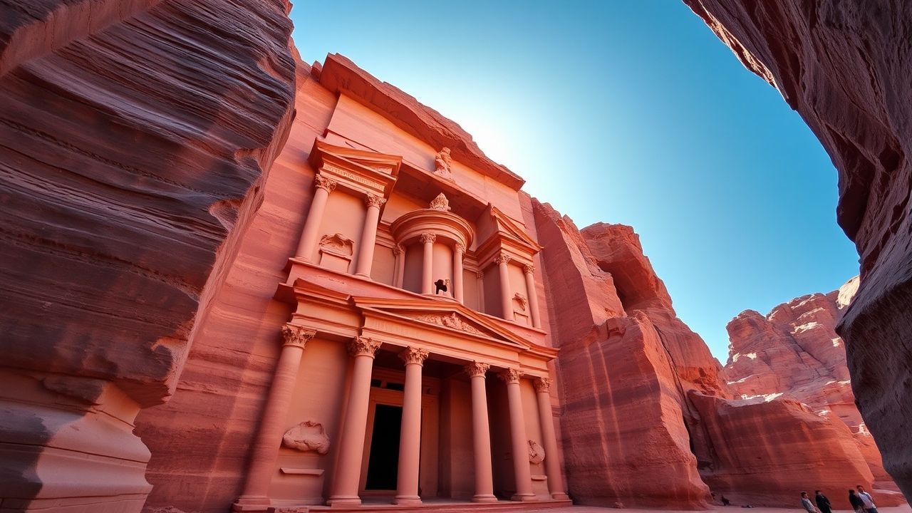 Iconic Petra Treasury Carved Ruins