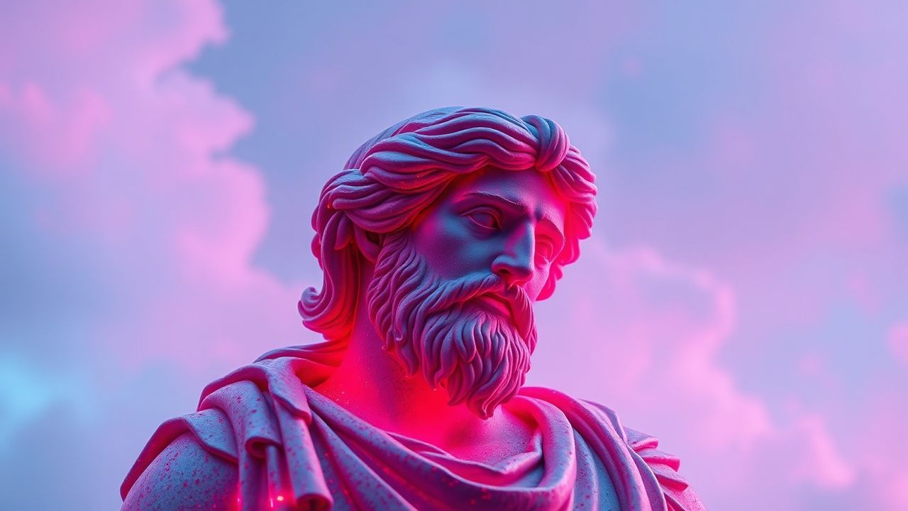 Dreamy Greek Statue Glitch