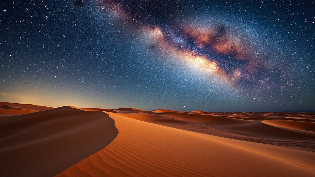 Verdant Desert Milky Way by Night