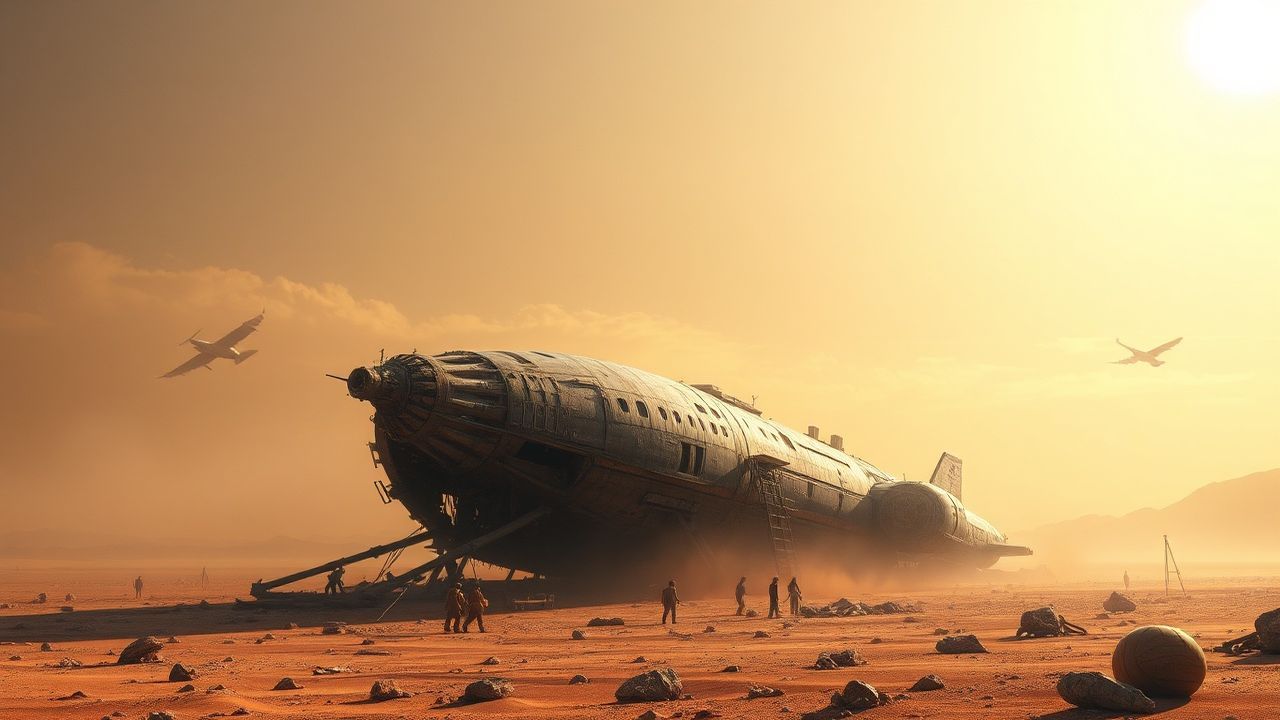 Orbital Crashed Alien Ship Ruins