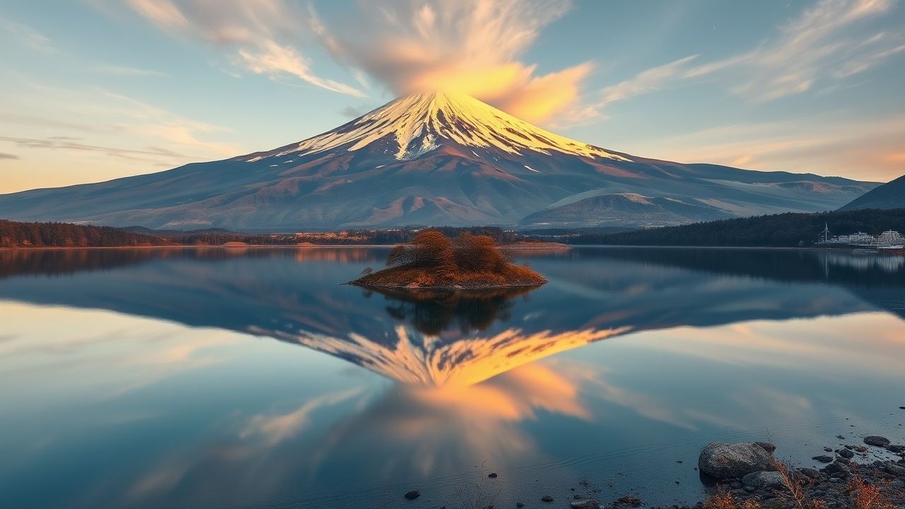 Zen Mt. Fuji Mount Lakes Reflections